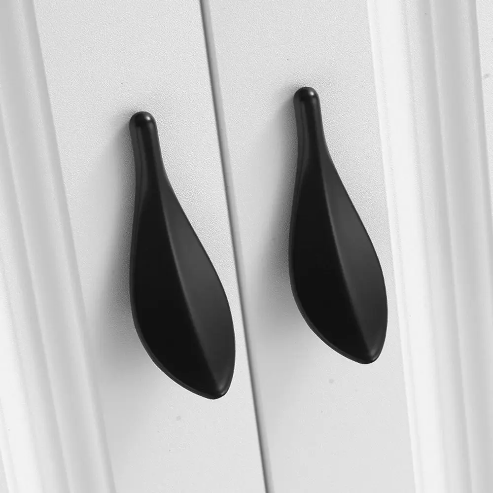 Zinc Alloy Leaf Cabinet Handle Nordic Style Furniture Furniture Knobs Multifunctional Hardware Drawer Pull Handles Sliding Door