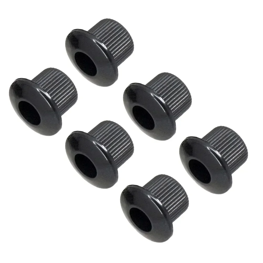 10MM Metal Tuner Bushes Ferrules Nuts For Vintage Guitar Machine Heads Tuners Guitar Tuning Peg Bushings Adapter Ferrules 6 Pcs