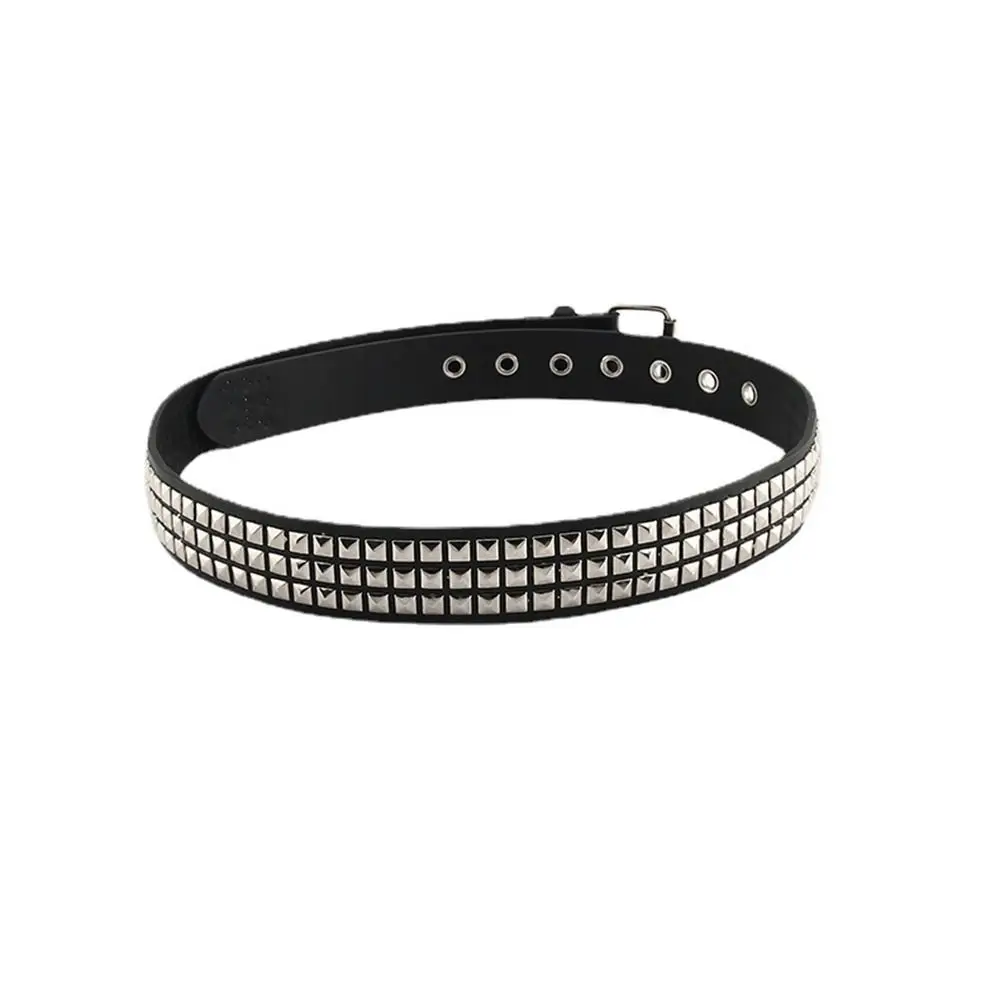 

Punk Style Decoration Jeans For Women For Men Rivet PU leather Belt Female Waistband Korean Waist Strap Casual Belt Accessories