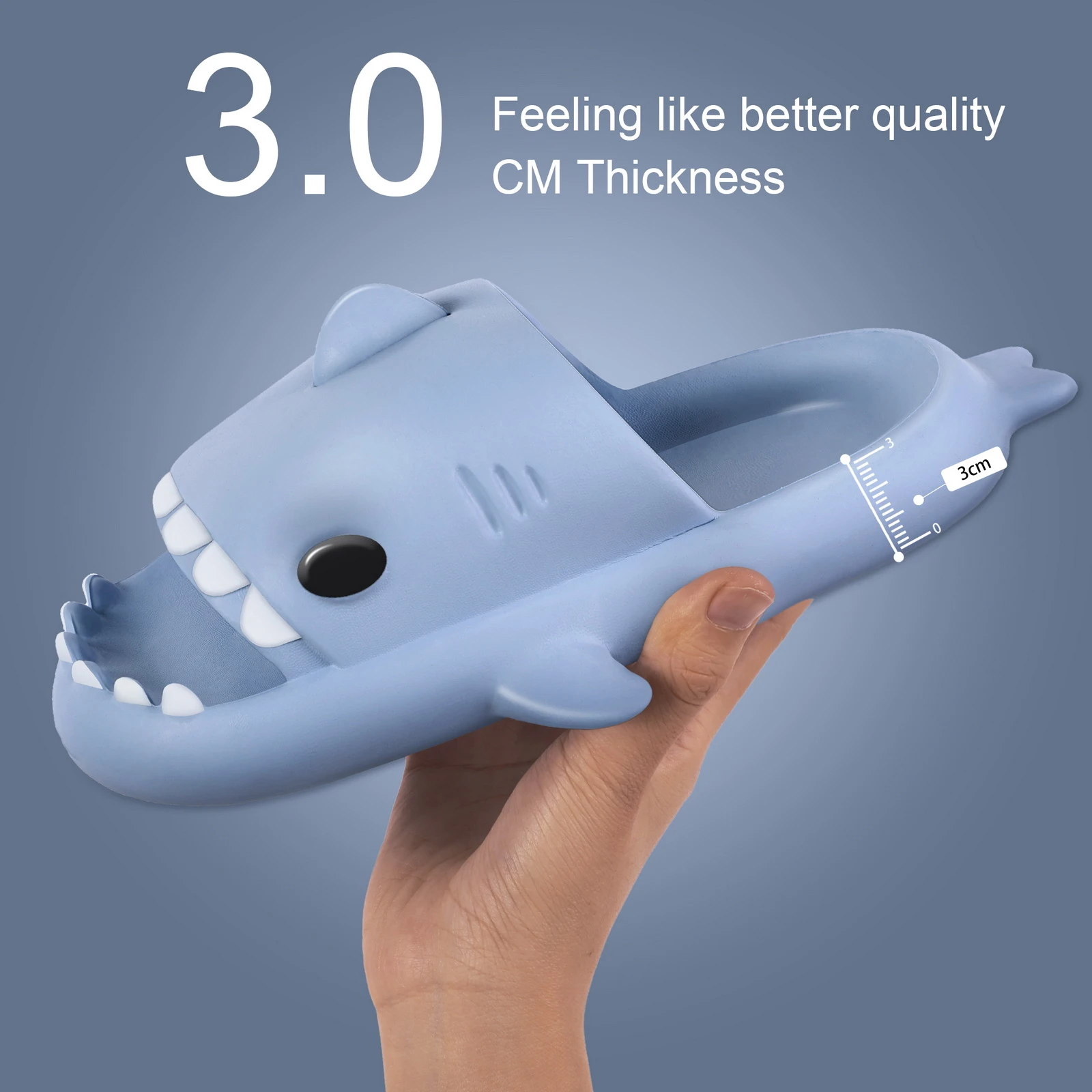 Shark Slippers Women Summer Catroon Shark Slides Sandals Soft Eva