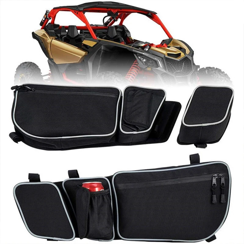 1 Pair Door Bags Storage UTV Accessories for Can Am Maverick X3 R Canam Max R 4x4 Turbo DPS