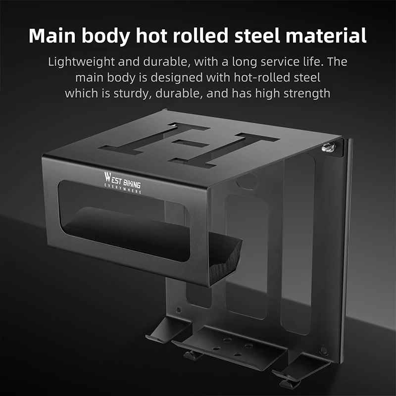 WEST BIKING Multifunctional Wall Bike Rack Durable Bicycle Indoor Parking Stand Maintenance Workstand MTB Road Bike Accessories