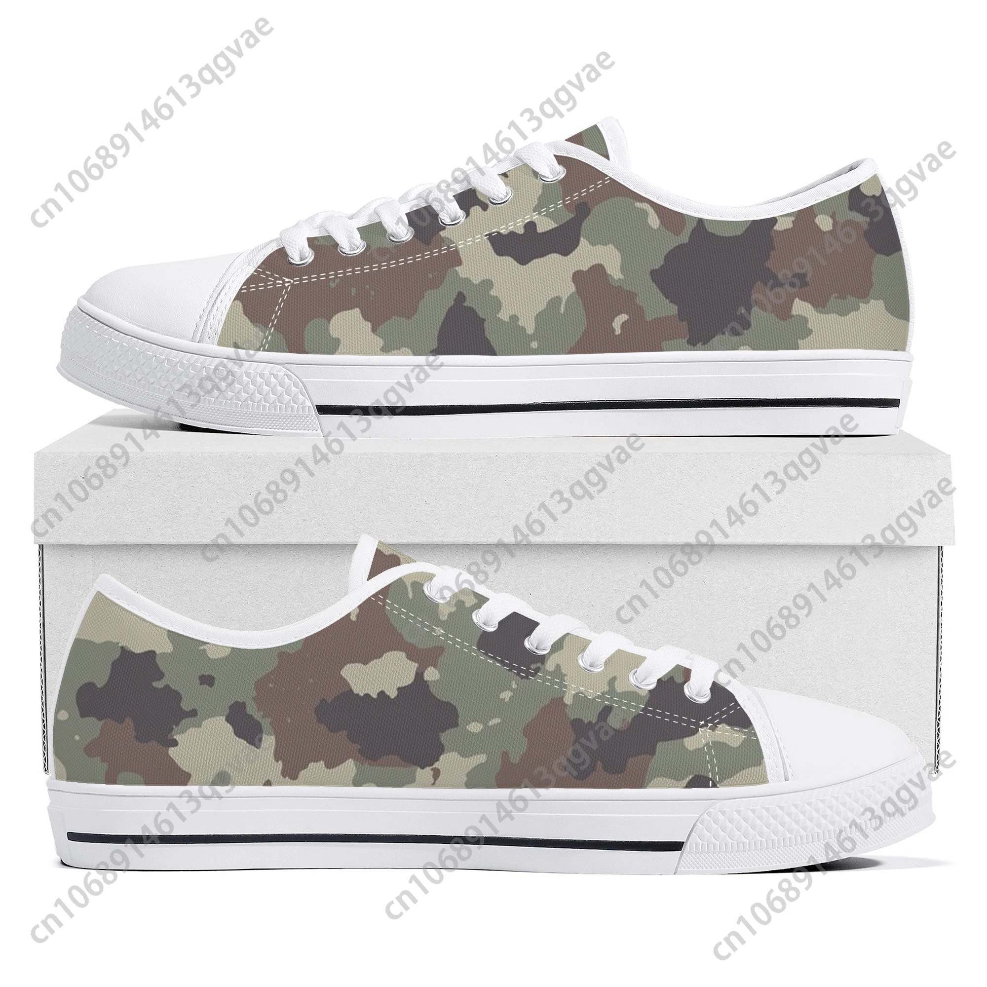 Camo Navy Low Top High Quality Sneakers Mens Womens Teenager Canvas Sneaker Camo Seamless Casual Couple Shoes Custom Shoe
