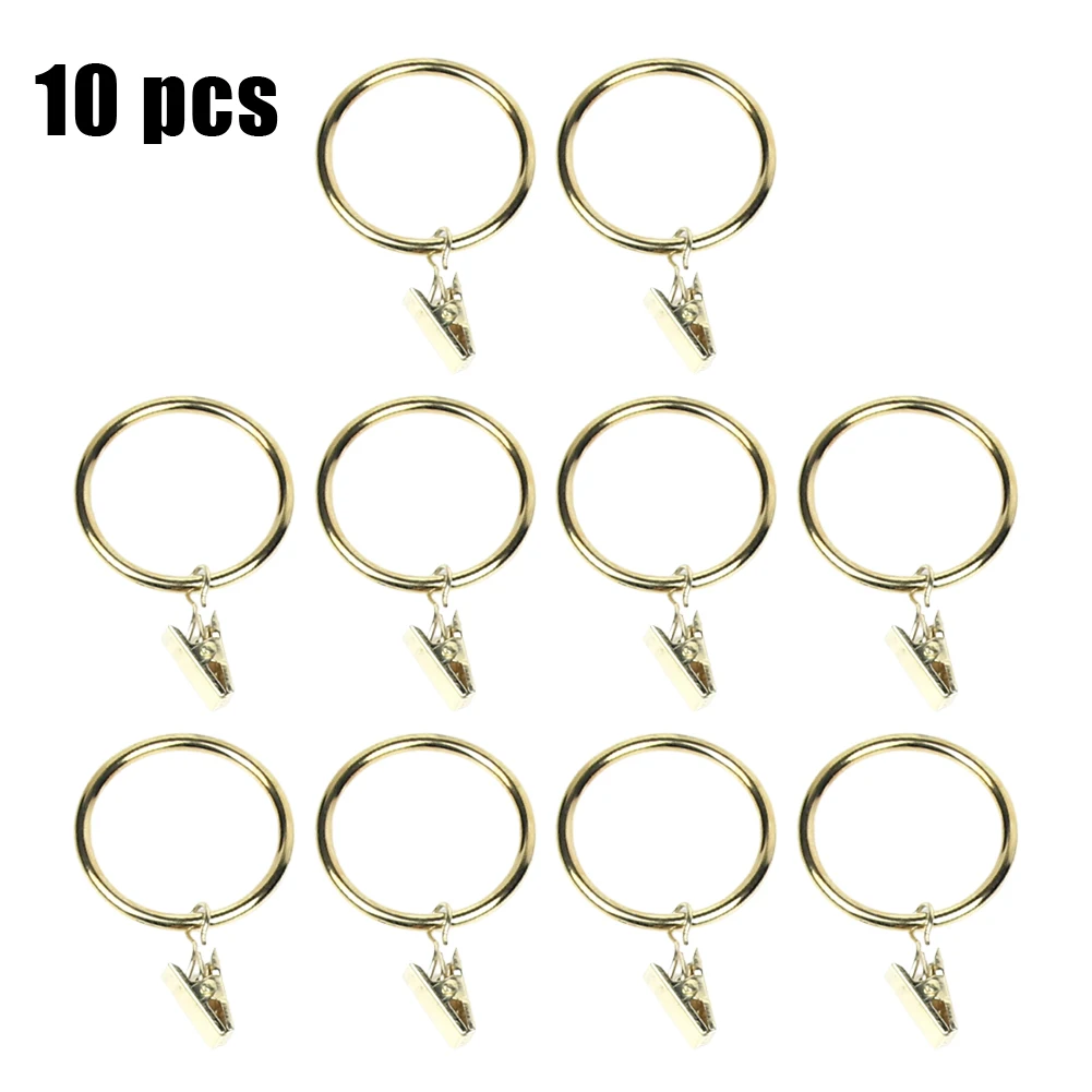 10 Pcs Curtain Clip Rings Shower Curtain Rings Clamps Drapery Clips Bath Curtain Rod Clips Window Home Decor Curtain Accessories