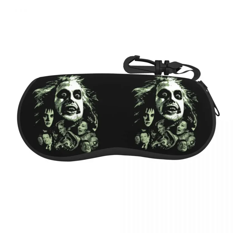 

Custom Beetlejuice Tim Burton Glasses Case Cool Halloween Horror Movie Shell Eyeglasses Case Sunglasses Box