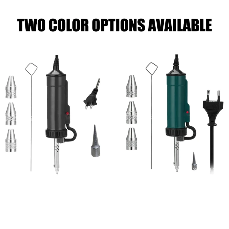 Tin Sucker Remove Pump Portable with 3 Suction Nozzle Vacuum Soldering New Desoldering Machine Electric Solder 220V Automatic 5