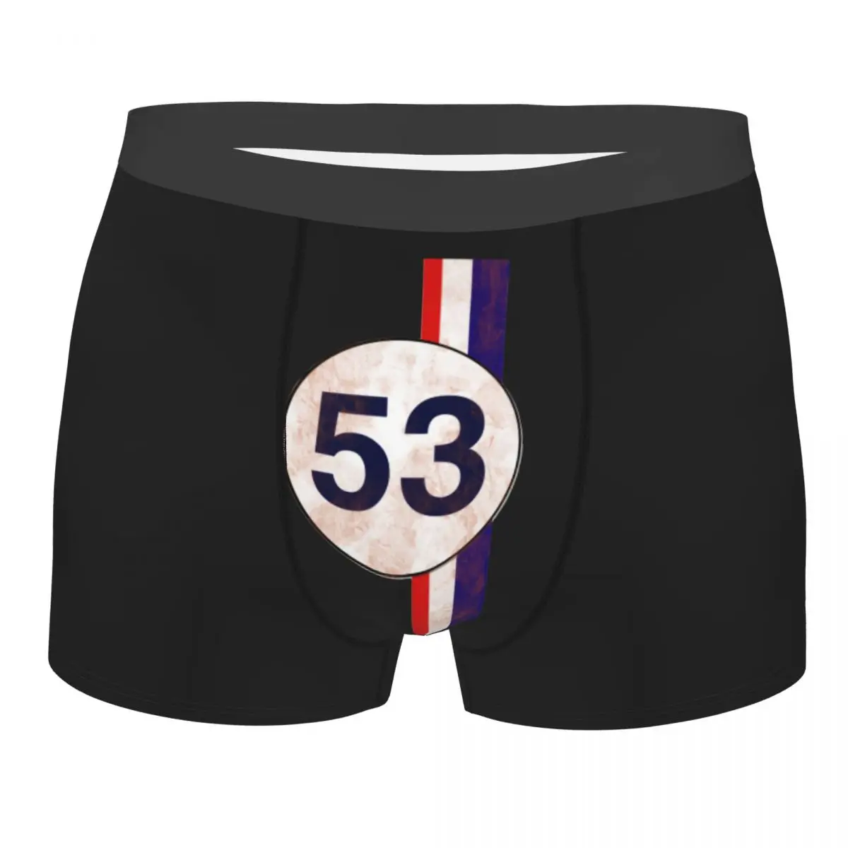 

Funny Boxer Herbie 53 Classic Racing Car 1963 Circle Logo Shorts Panties Briefs Men Underwear Soft Underpants for Male Plus Size