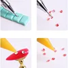 1PCS Acrylic Double Head Rhinestone Picker Dotting Pen Crystal Beads Handle Wax Pencil Manicure Point Drill Pen Nail Art Tools#5 4