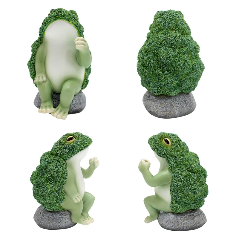 INFILM Creatieve Craft Hars Yoga Kikker Beeldje Decor,Tuin