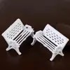 2Pcs Mini Park Seat Bench Garden Ornament Miniature Craft Fairy Micro Landscape Bench Doll Chairs Figurine Table Decor Miniature - Image 6