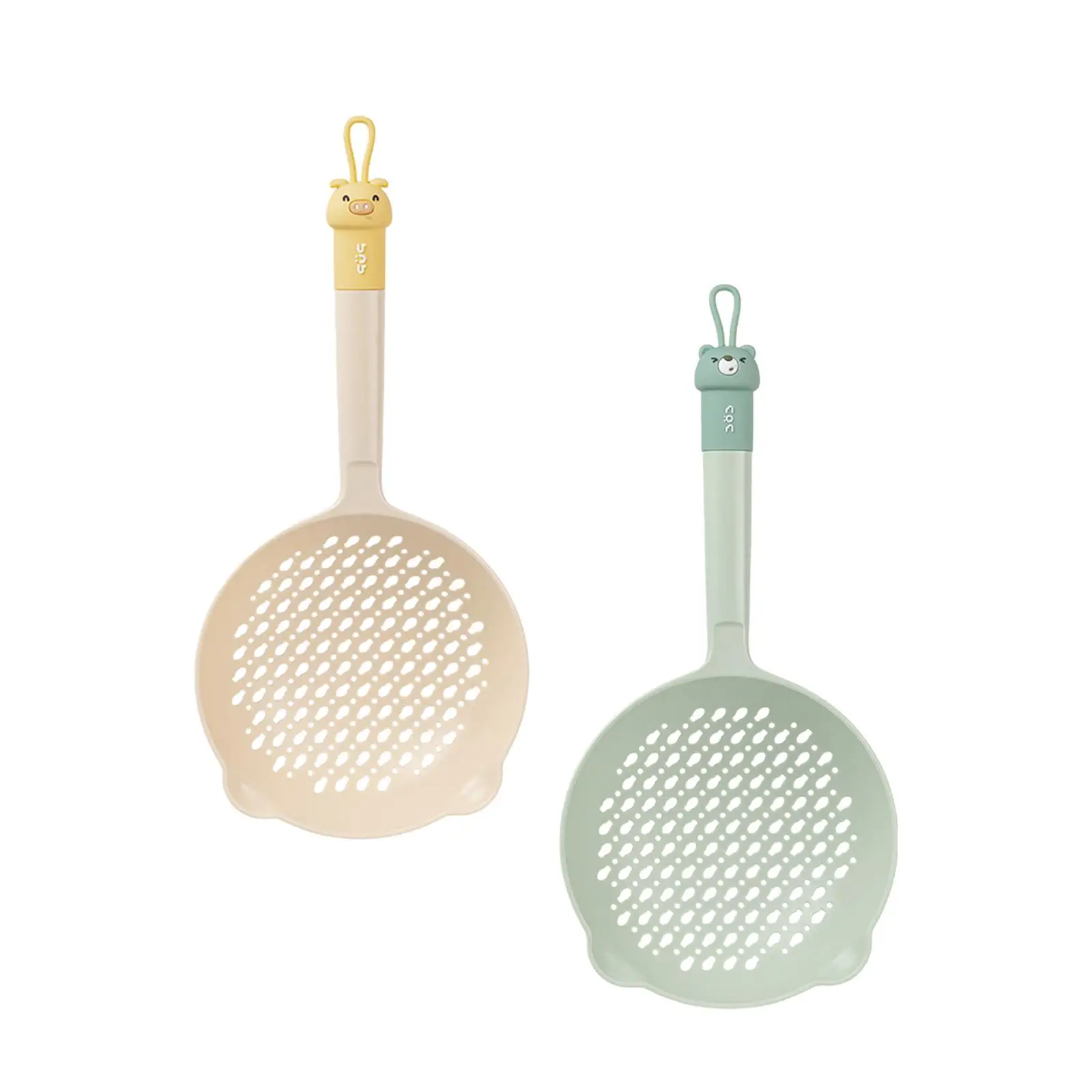 

Кухонная ложка-скиммер, долговечная ложка для слива спагетти с защитой от ожогов, антипригарная ложка для слива пасты, лапши, яиц, вареников