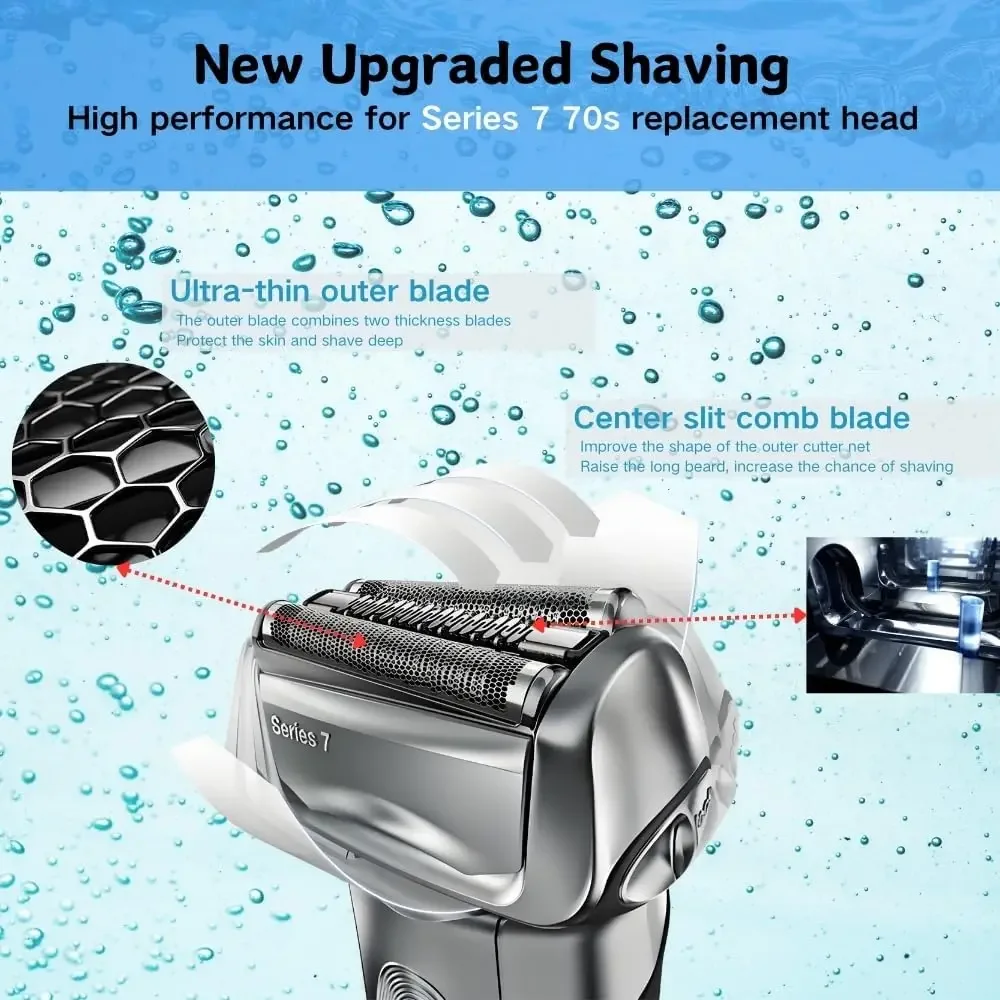 Replacement Blade Head For Braun Series 7 shaver electric razor 790cc 760cc 750cc 720 799 797 720 730 765CC etc. 70S electric shaver head,electric shaver blades