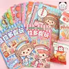 Telado Sticker Girl's Quiet Book Cute Food Paper Model Decompression Puzzle Handbook and Paper Tape 4