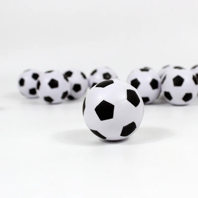 6/10pcs Outdoor Sport 4CM White Kids Color Mini Soccer Kids Toy Sponge PU Jump Ball Pressure Ball Party Game Boy Toy Stress Ball 4
