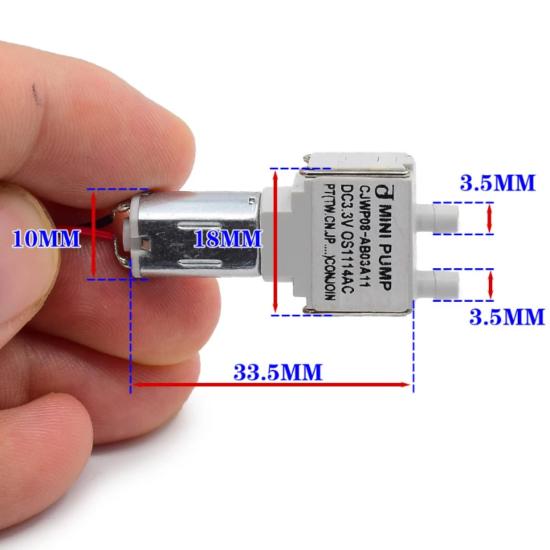 water pump Mini CJWP08 DC 3V 3.3V 3.7V Vacuum Self-priming Suction Diaphragm