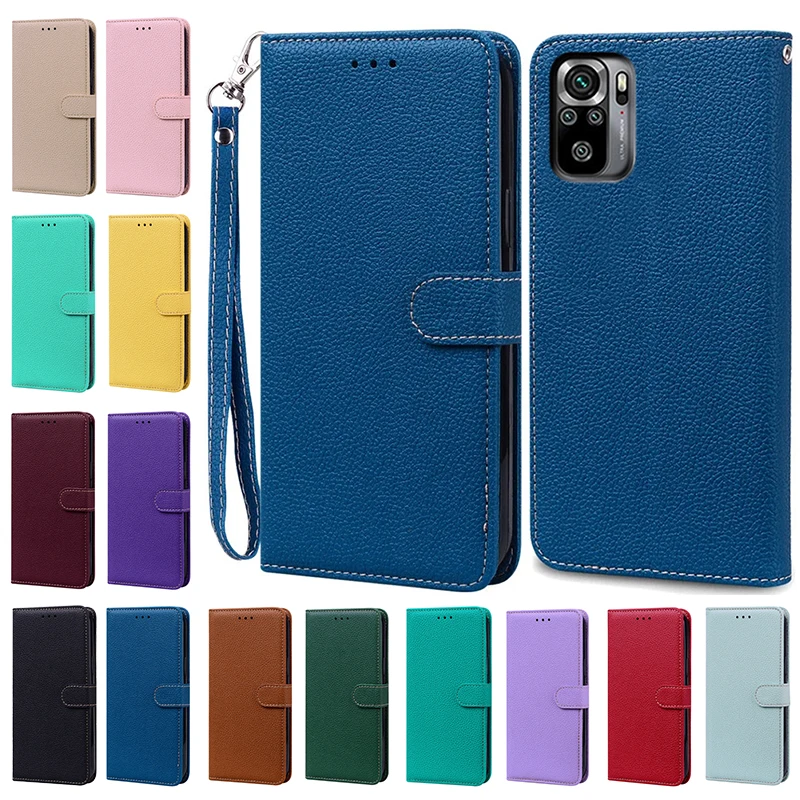 

For Xiaomi Redmi Note 10 Case Redmi Note 10s Leather Wallet Flip Phone Case For Xiaomi Redmi Note 10 Pro 10 Pro Max Back Cover