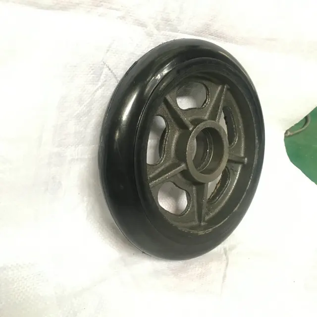 Egy Felső, Három Gumi Kerek, 10 Hüvelykes Vasmag Görgők, Tigriskocsi, Lapos Kézi Kocsi - Image 4