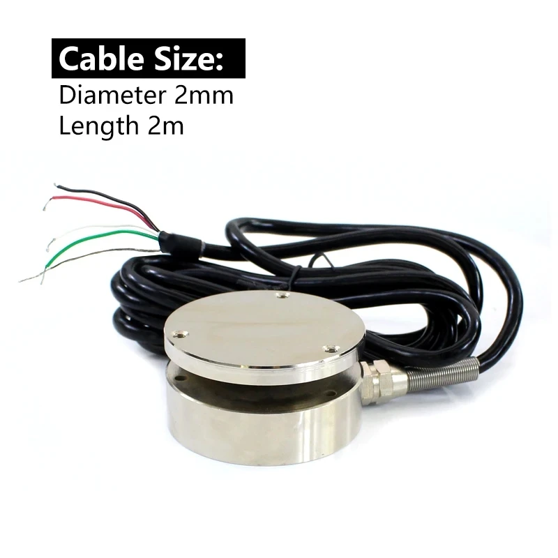 

50kg-10T Flat Diaphragm Force Load Cell, Miniature Round Tension & Compression Sensor Transducer