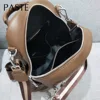 2024 Rivet Large Capacity Women Backpack Full Top Genuine Real Cow Leather Female Shoulder Bag High Quality  Ladies's Schoolbag 6