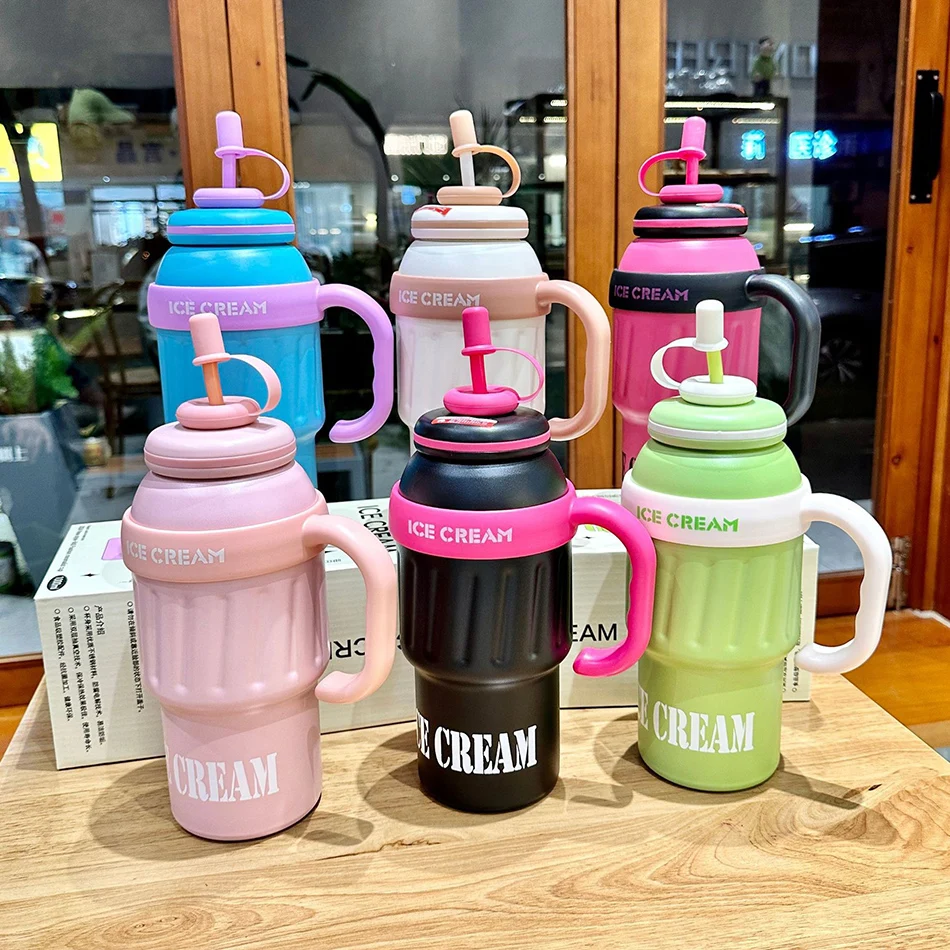 New Large Capacity Thermos Cup With Handle And Straw Stainless Stee Car Portable Travel Thermal Cup Big Mac Thermos Water Bottle - Aliexpress 15 14 New Large Capacity Thermos Cup With Handle And Straw Stainless Stee Car Portable Travel Thermal Cup Big Mac Thermos Water Bottle - Aliexpress 15