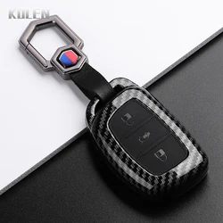 Premium Carbon Fiber Car Key Case Cover - Sleek and Durable Accessories Bag (3B Carbon Set 2)