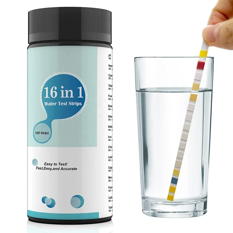 Drinking Water Test Kit Strips for Hardness Chlorine etc.