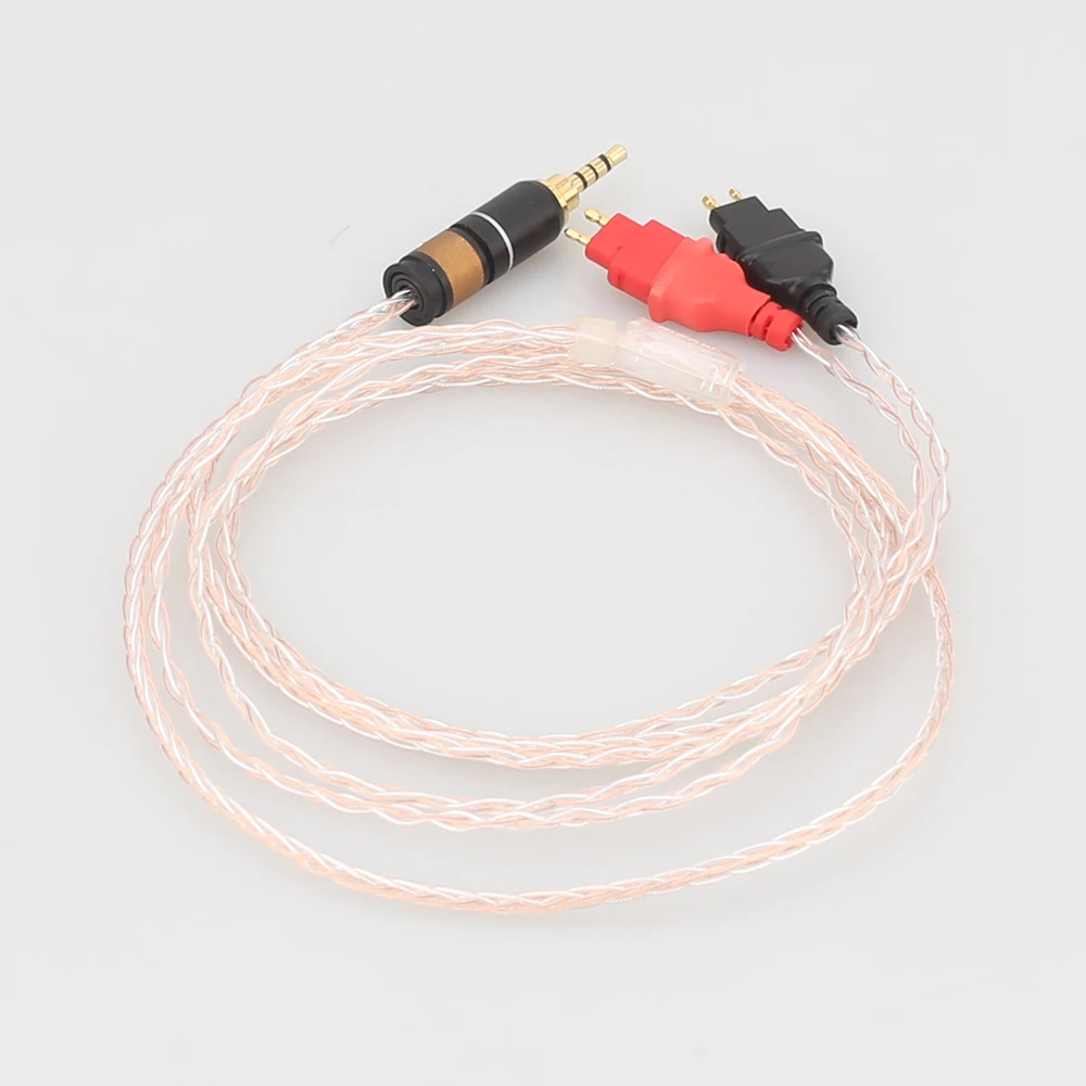Audiocrast 2.5 XLR 8코어 OCC 실버 도금 혼합 헤드폰 케이블(젠하이저 HD25-1 SP HD650 HD600 HD580 HD525 HDxxx hd660s용)