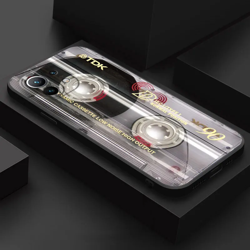 Vintage Music Tapes Cassette Phone Case - Retro Soft Cover Design
