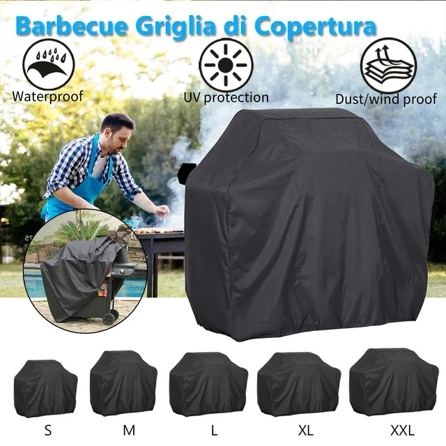 Bbq Grill Borító Vízálló Por Ellentéri Barbecue Cover Hever Dery Charbroil 8 Méret Fekete Tartozékok