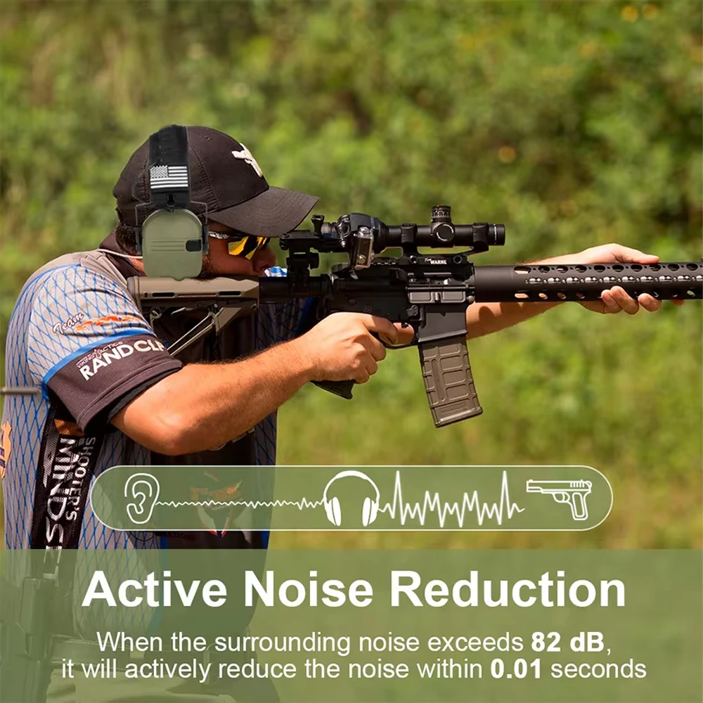 Shooting Earmuffs Earmuffs Active Headphones For Shooting Electronic Hearing Protection Ear Protect Noise Reduction Active Hunting