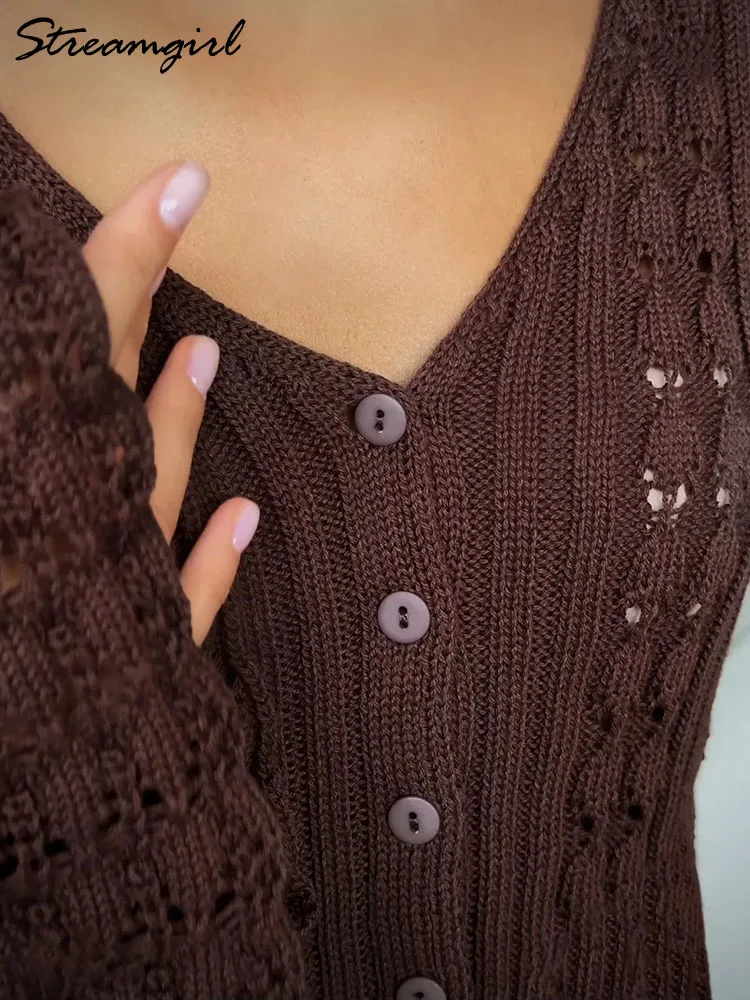 Wool Fair Isle Cardigan In Navy | Women's Knitwear | Brora - Foto 9