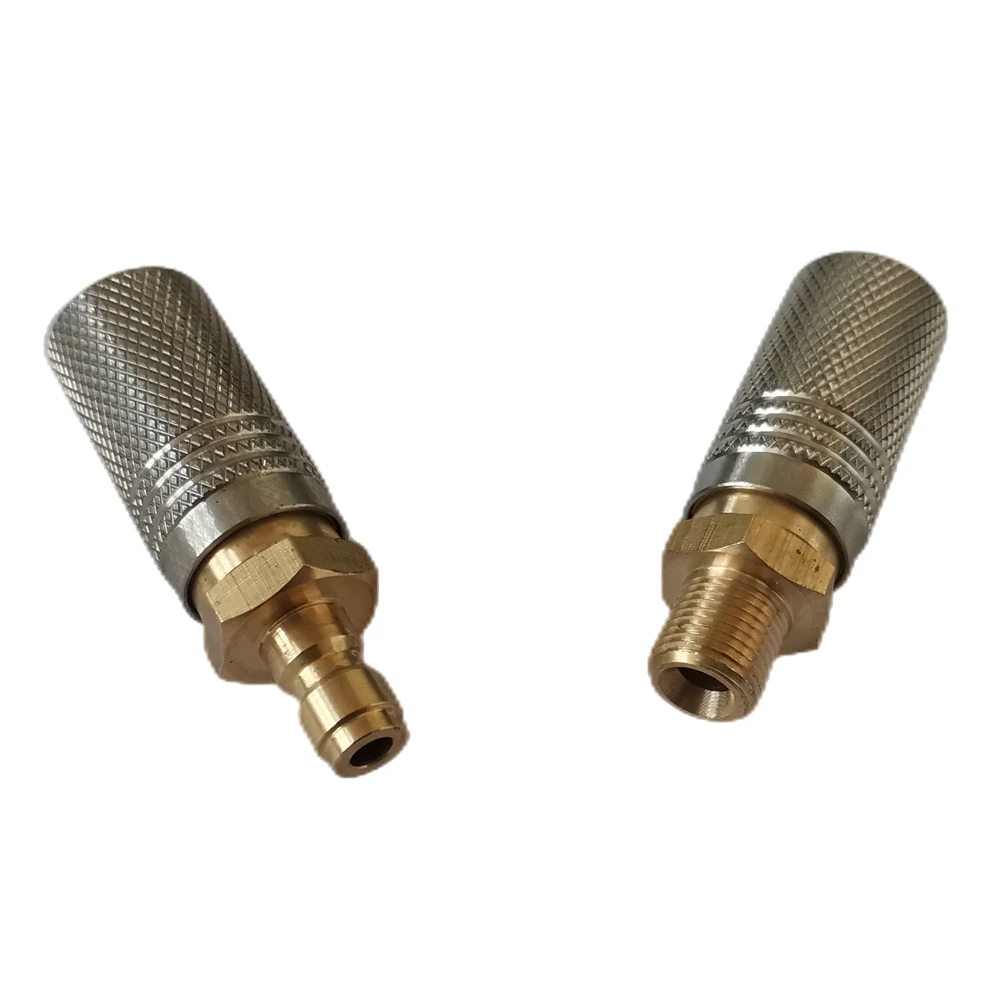 2PCS/Lot Extended Paintball Airsoft PCP Charging Quick Release Adapter 8mm Fill Coupling Socket