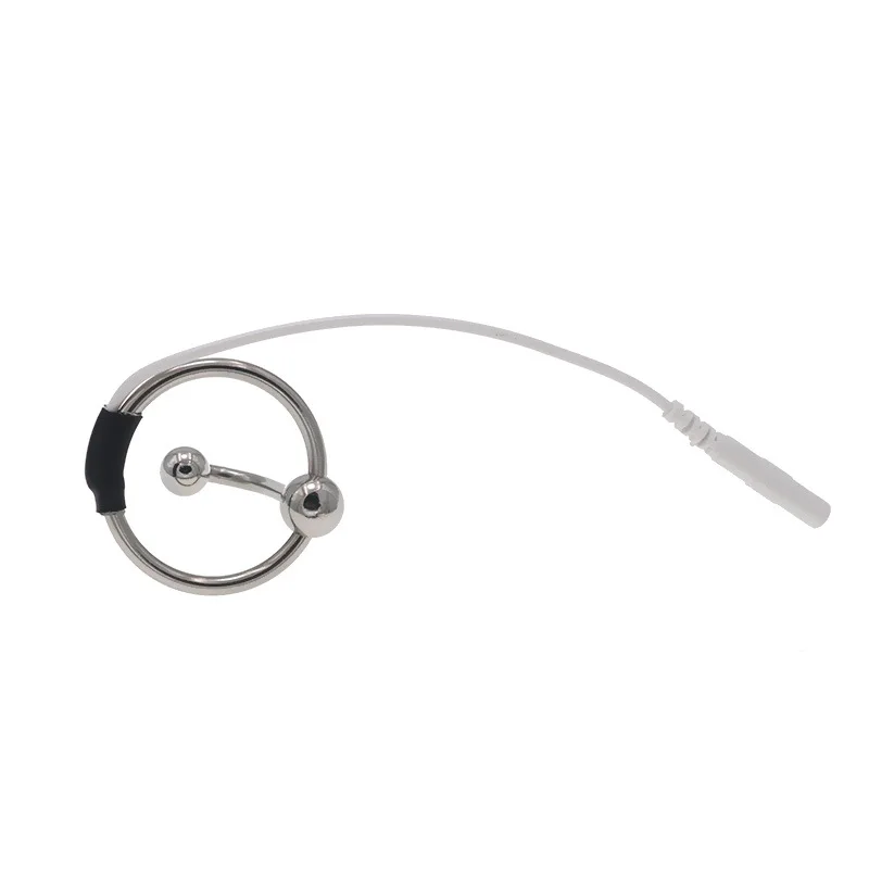 BDSM Electric Shock Penis Ring Urethral Dilator Catheter Electric Stimulate Penis Plug Cock Ring Sex Tools For Men Massage electro sex toys electric sex toys penis rings