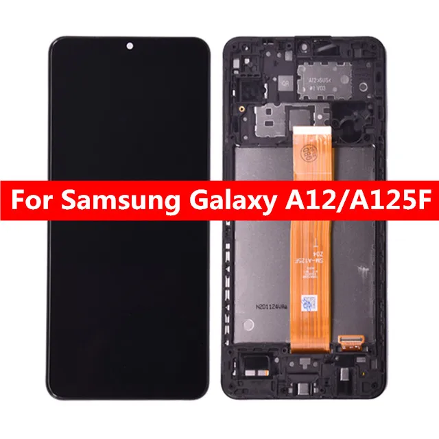 6.5  Inch Display For Samsung Galaxy A12 A125F A125F/Ds Display Lcd Touch Screen Digitizer Assembly Replacement Repair Parts