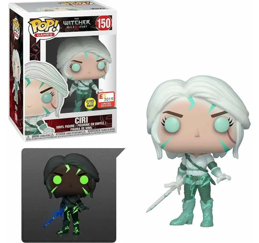 Фото Funko, «Ведьмак 3», Дикая Охота: #149, Цири 150 # Геральт #151, yennker 152 # TRISS 153, виниловая игрушка с футляром №2
