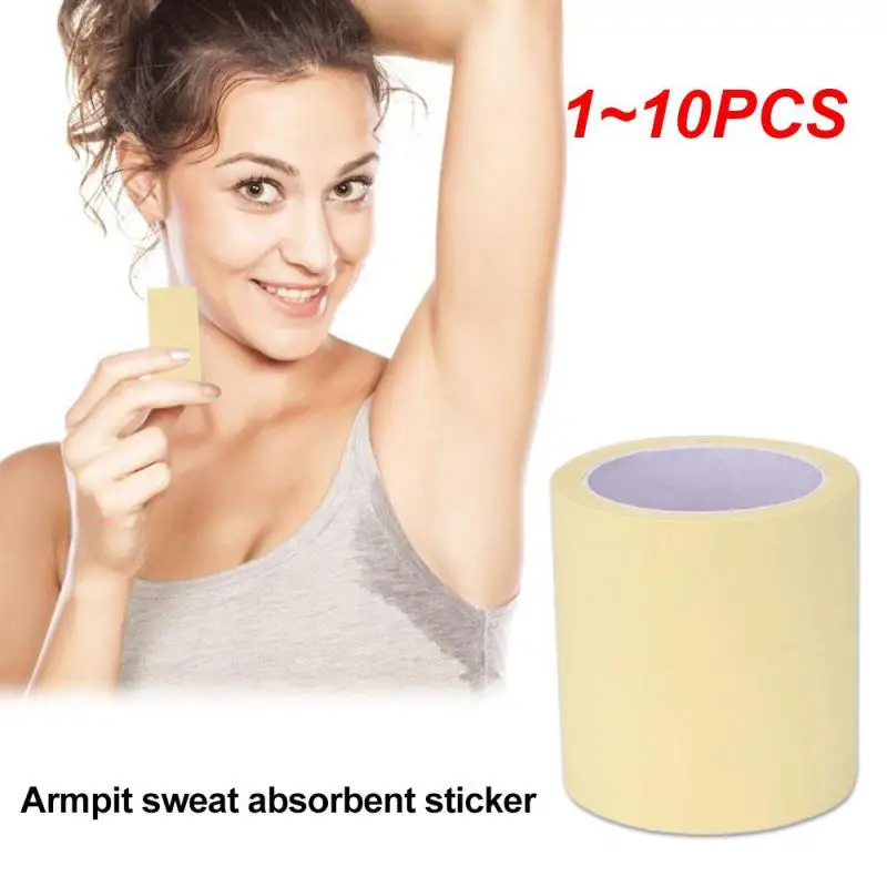 

1~10PCS Roll Armpit Prevent Sweat Pads Disposable Underarm Armpit Antiperspirant Sticker Anti Sweat Keep Sticker TSLM2