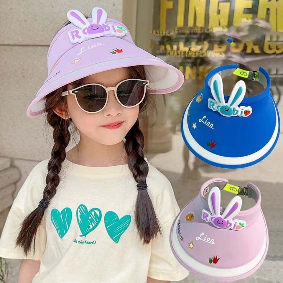 Kids Sun Hats Children Outdoor Summer Visors Cute Rabbit Wings Bunny Hat Summer Hat for Kids Boys Girls Hats