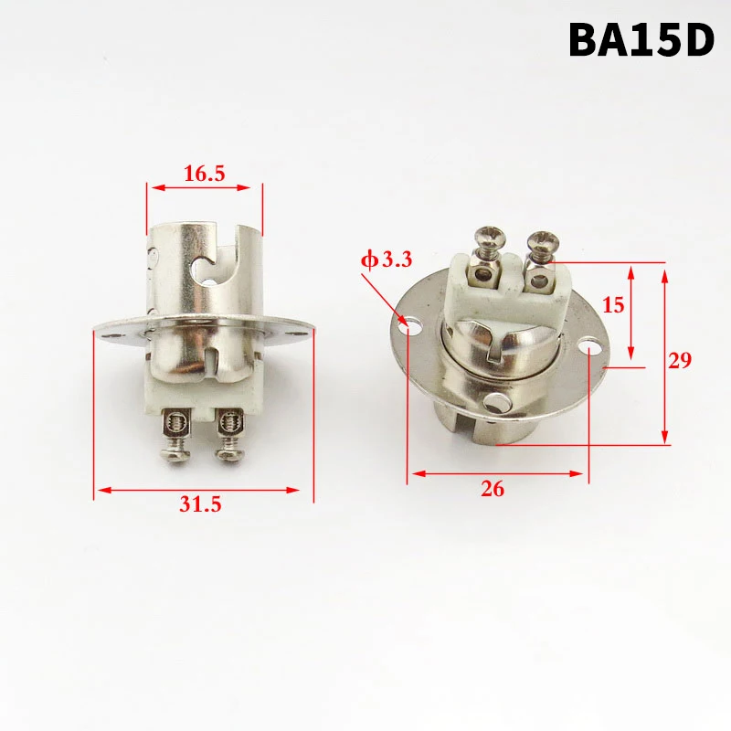 1Pc BA15D Lamp Base BAY15D Lamp Holder 1156 1157 Holder BA15D DIY Ship Turn Signal Brake Light Base
