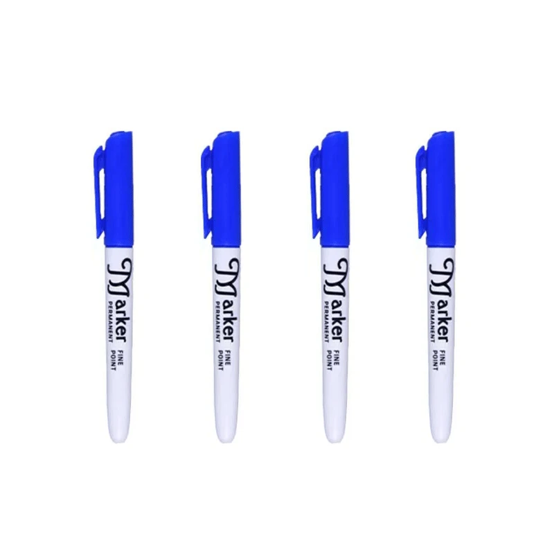 4Pcs/set Permanent Marker Indelible Waterproof Oily Pens