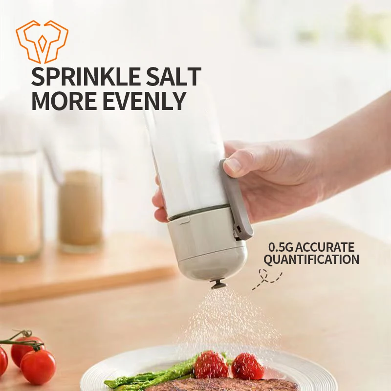 Glass Salt Shaker Seasoning Box Kitchen Moisture Proof Seal Pepper Shakers Spice Jars