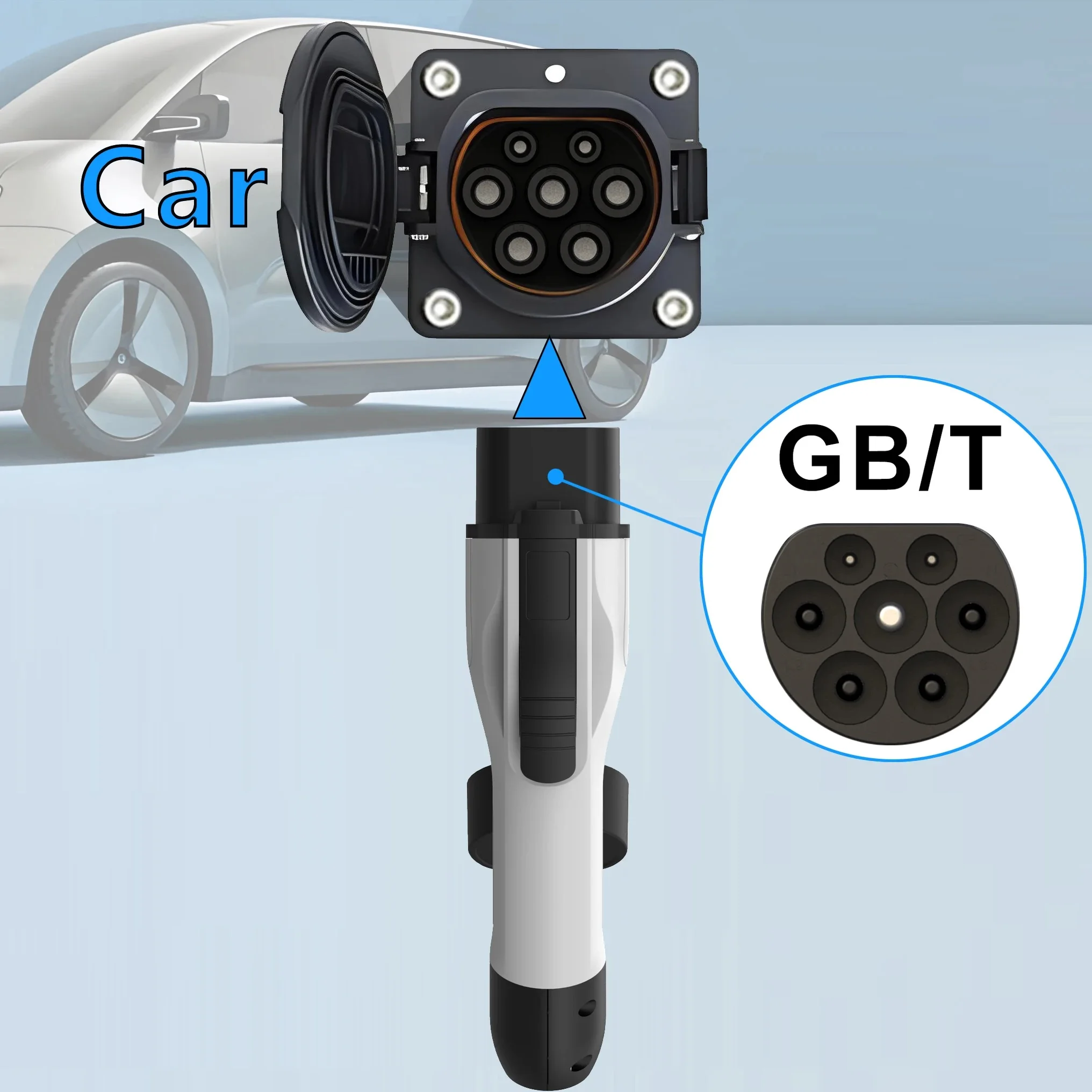 evsow GBT Charging Plug 22KW 32A 3 Phase EV Charger Adapter For GBT Electric Car Charger Plug EV For Vehicle Device ev charger