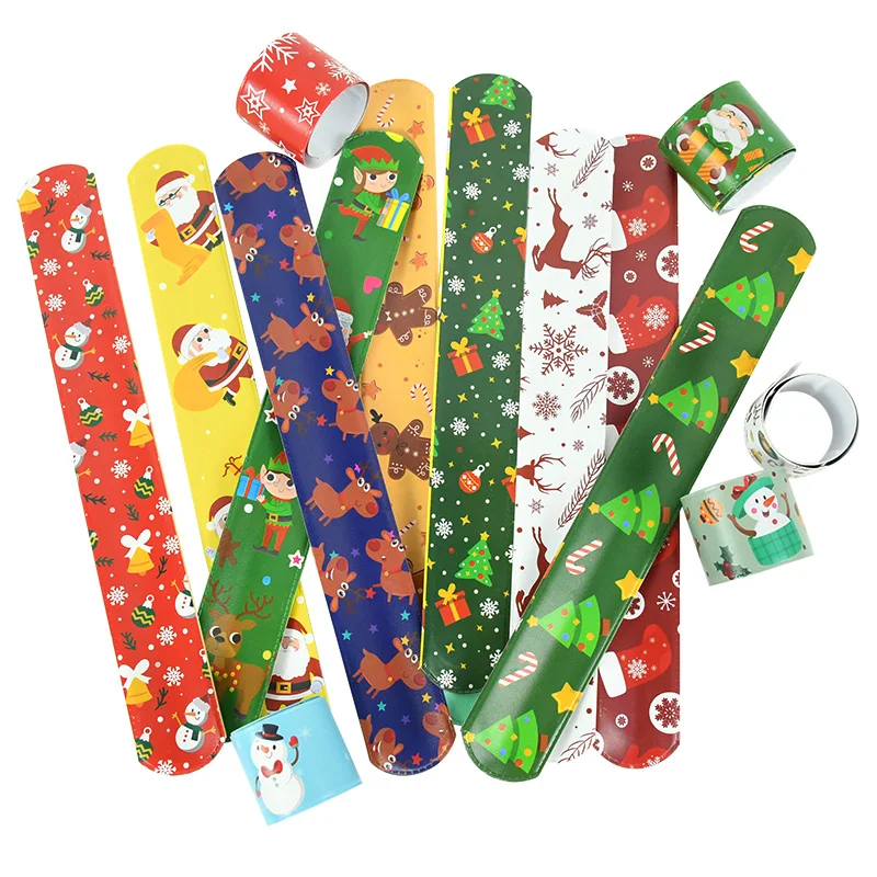 vamei 12 Pezzi Braccialetti Amicizia Bambini Natale Bracciale Bambina Braccialetto Intrecciati Regolabile con Babbo Natale Pupazzo di Neve Alce per Ragazza Festa di Compleanno Regalo Gioielli