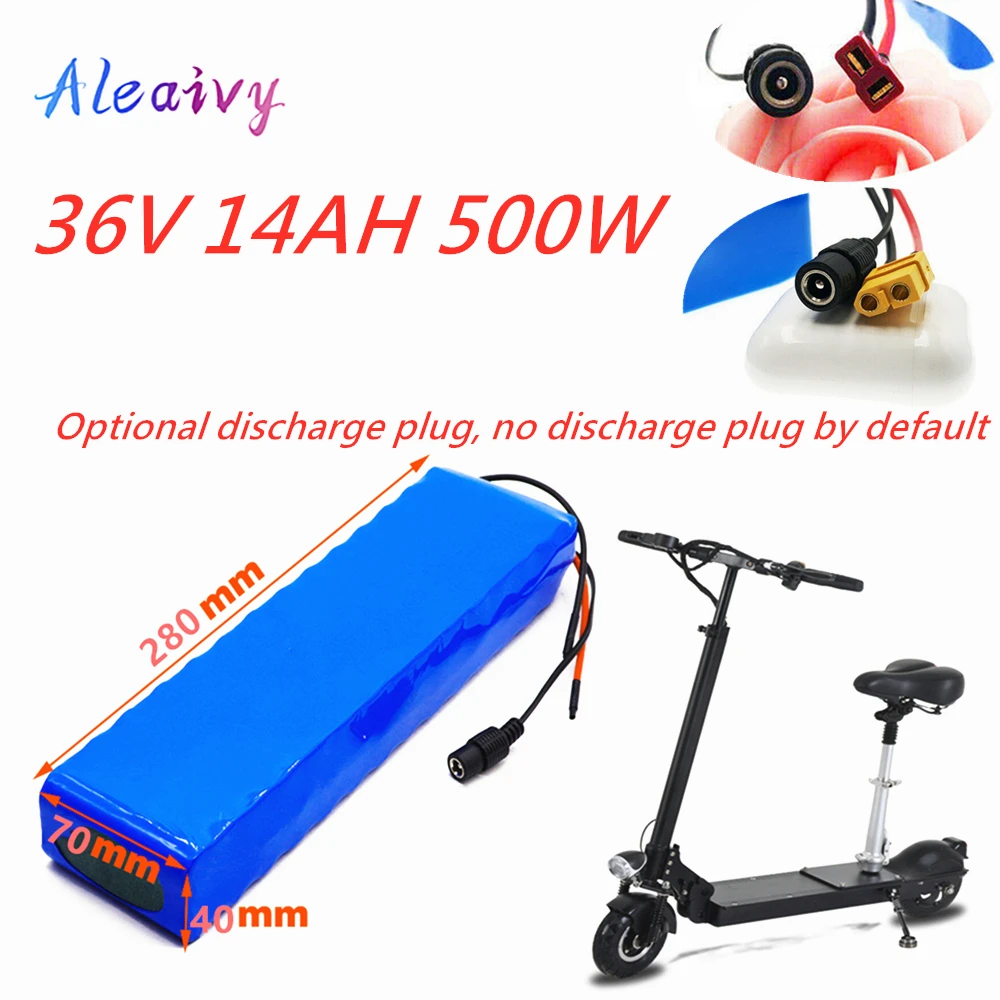 

2021 new 36V 14AH battery 10S3P 14000mAh 42V 18650 lithium ion battery for electric bicycles and electric scooters with BMS 500W