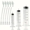1 set of bird feeding syringe - Baby bird parrot feeding tube - Manual feeding syringe, can be used for small birds, kittens and 1