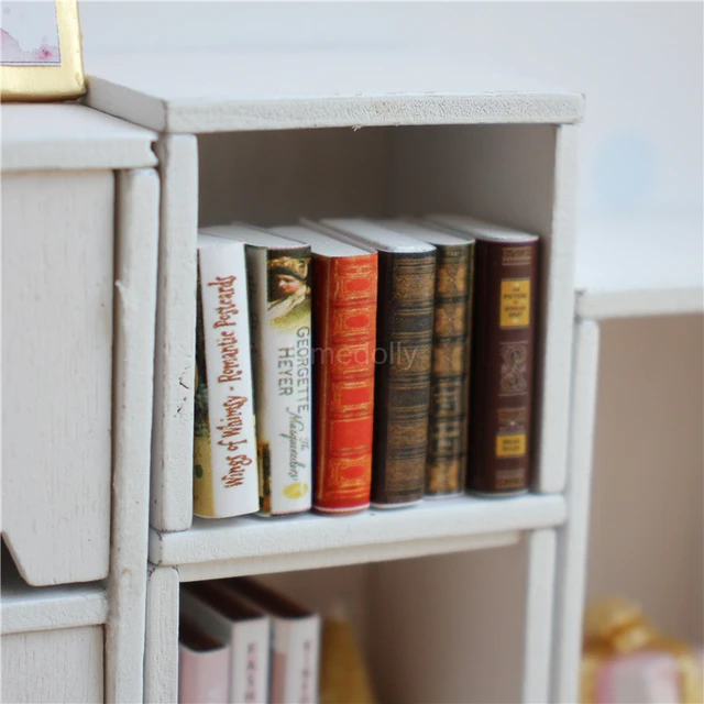 Odoria 1/12 Miniature Books 4Pcs Dollhouse Decoration Accessories, C