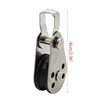 5pcs Stainless Steel Pulley Block Hanging Wire Towing Wheel Lifting Rope 6