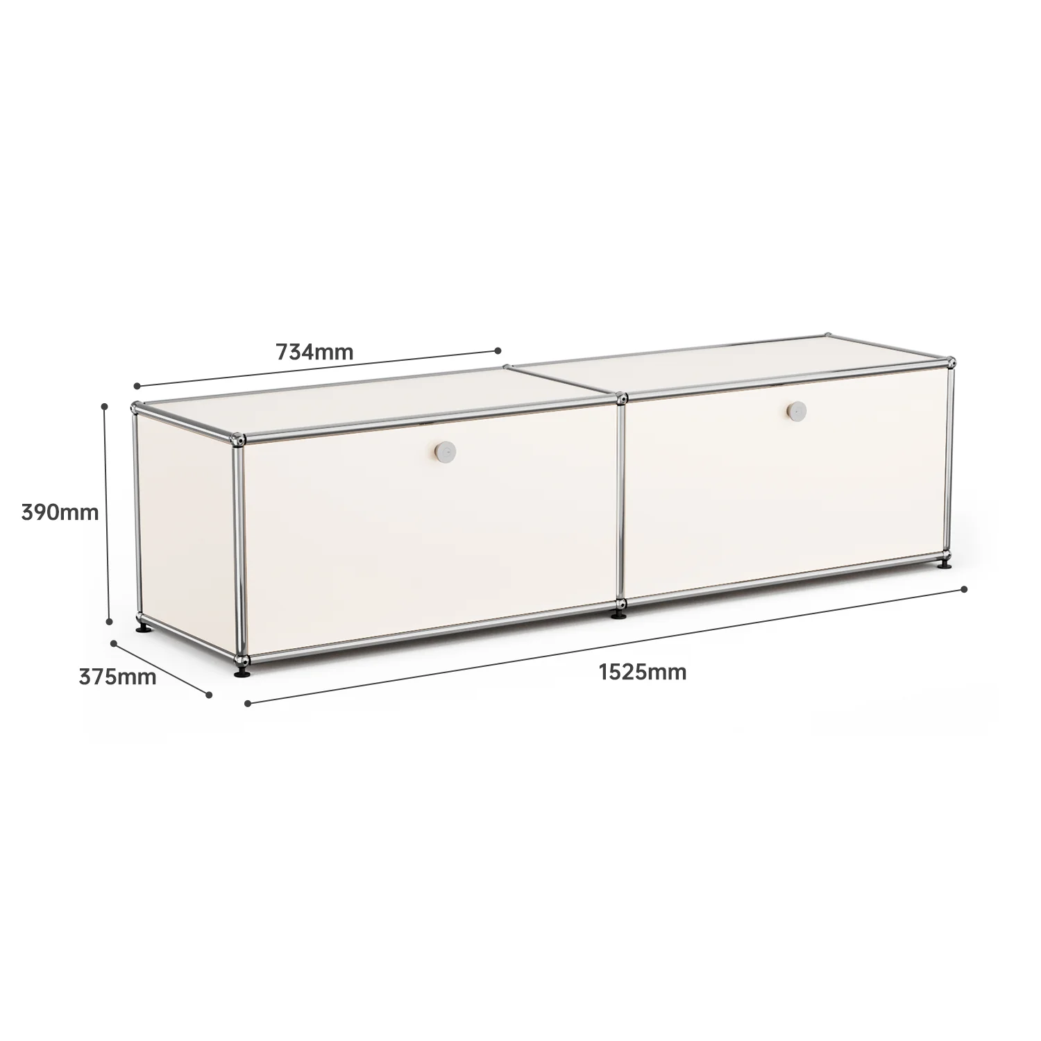 White 1 Layer 2 Door