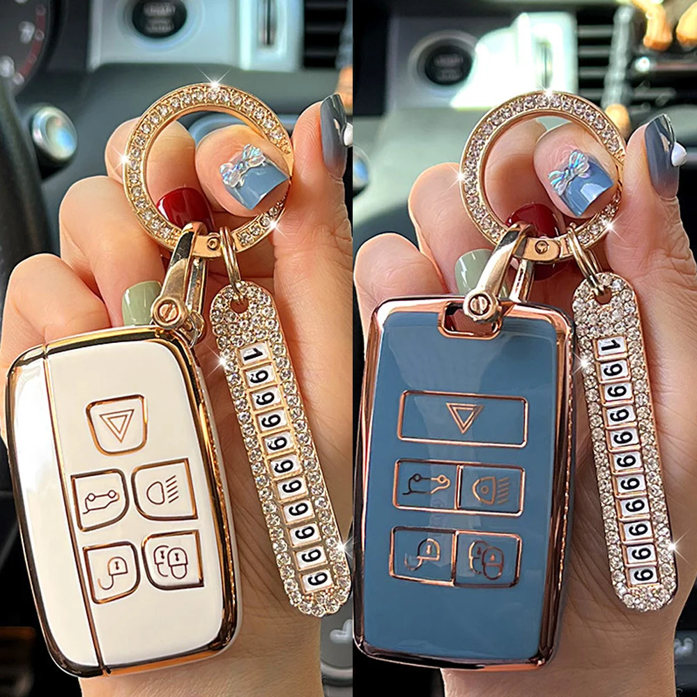 

Car Remote Key Case Cover Shell For Land Rover Range Rover Discovery Evoque Sport Velar For Jaguar XE E-Pace Keyring Accessories