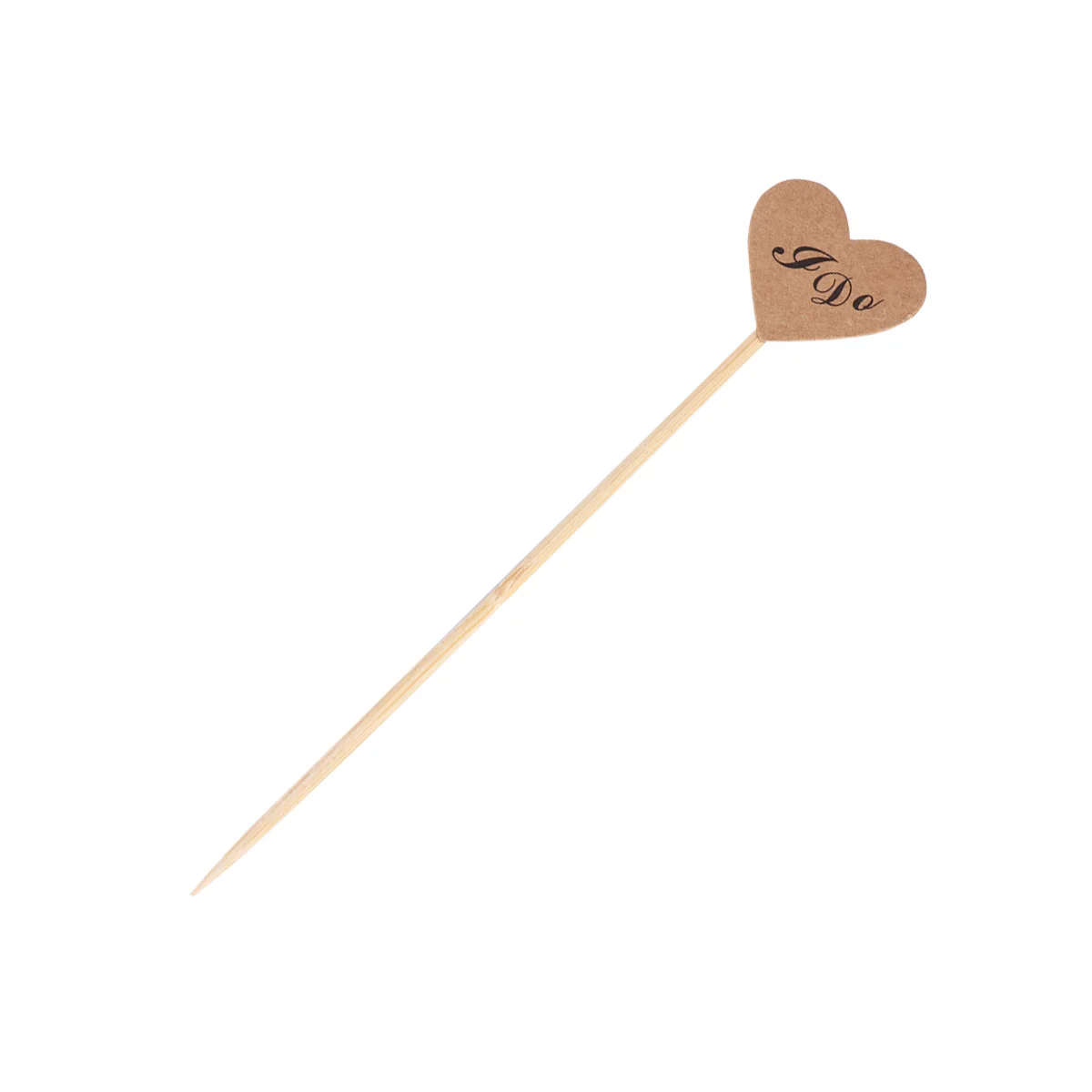 

50pcs Paper Heart Cupcake Pick I DO Letter Printed Love Shape Cake Dessert Topper Insert Snack Flags for Wedding Bridal Shower