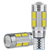 2PCS W5W T10 12V 6000K 5630 10 SMD Car LED Bulb Canbus License Plate Wedge Side Turn Singal Light Super Bright White 1
